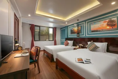 Habitación económica con dos camas — Glow Sapa Hotel